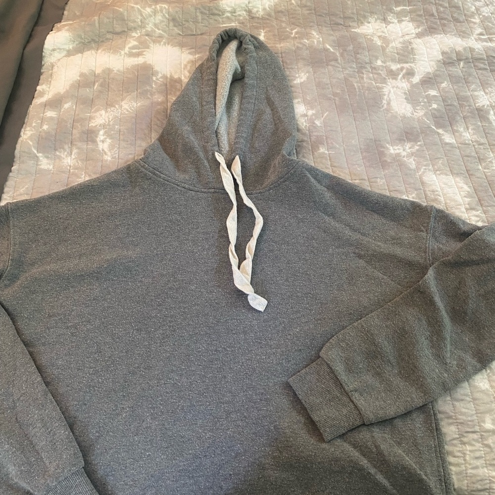 Cropped Grey Hoodie
